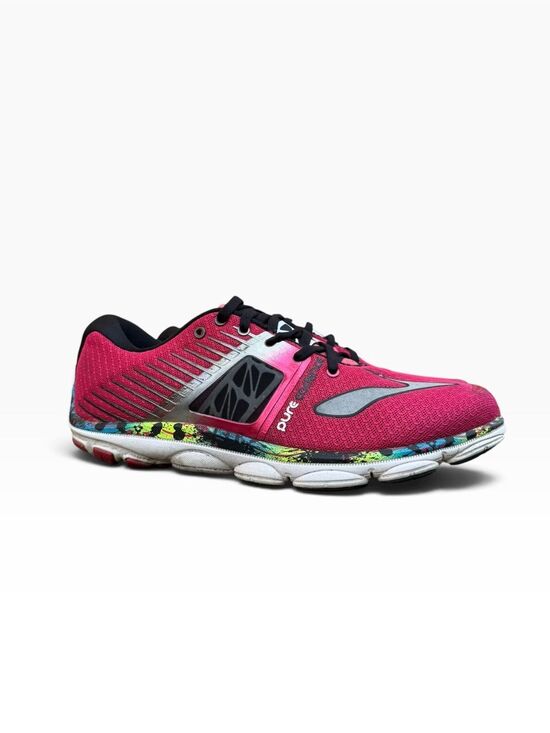 Brooks Shoes - Brooks PureCadence 4 Women's Running Shoes Size 9.5 Bright Pink Black Neon